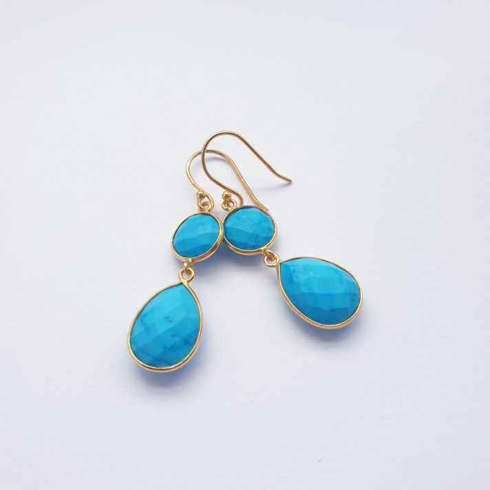 Turquoise Double Drop Earring