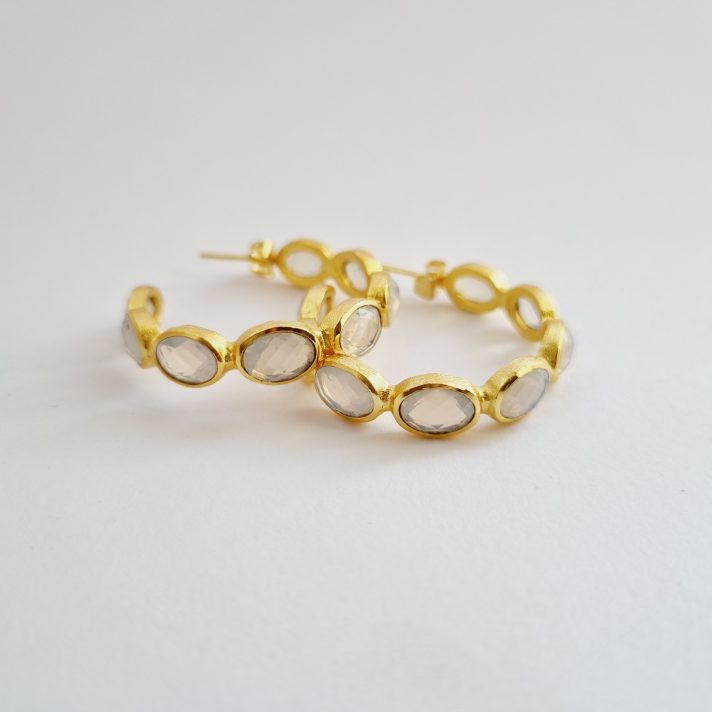 Opaline Hoop Earrings