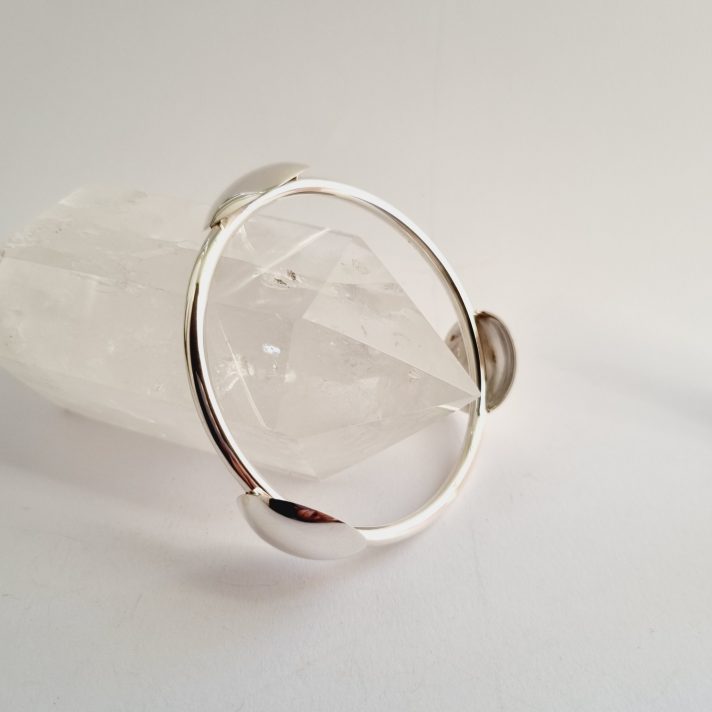 Floating Islands Silver Bangle