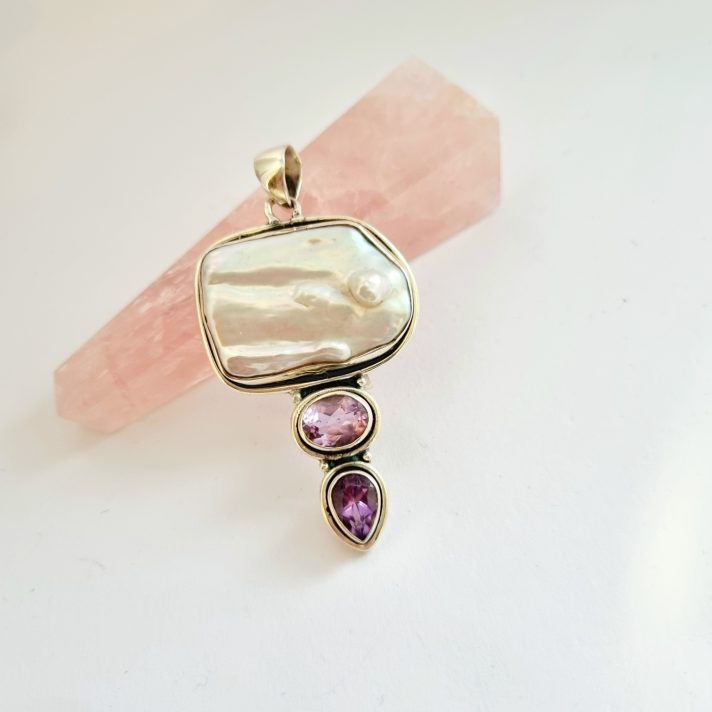 Pearl and Amethyst Pendant