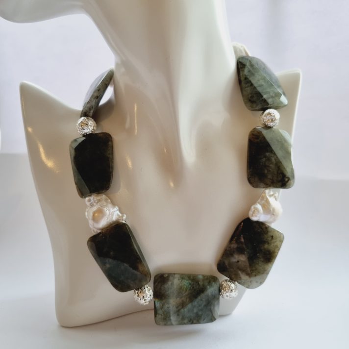 Labradorite Statement Necklace