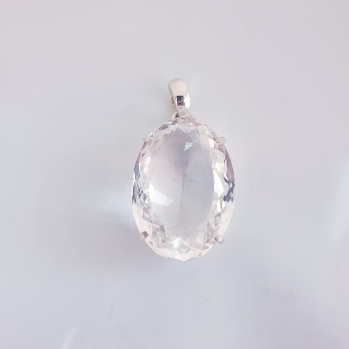 Oval Crystal Pendant